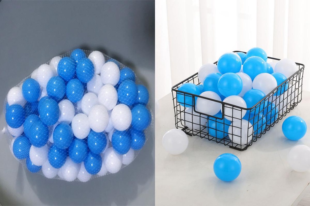 Toddler Pit Ball Pe Pit Ball 100pcs Blue White Pit Balls Set Safe