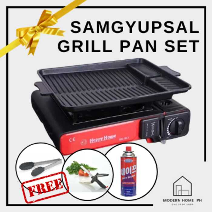 Samgyupsal Grill Pan Set, Samgyupsal, Grill Pan Samgyupsal, Butane Gas