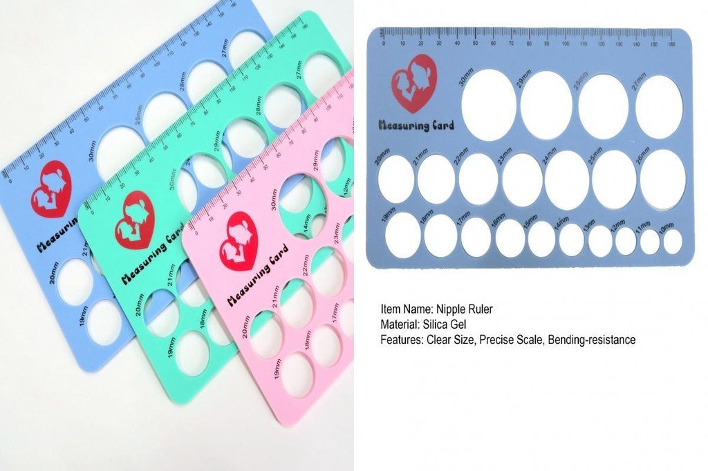 SGW_ 1 Set Nipple Ruler Clear Size Precise Scale Bendable Toughness ...