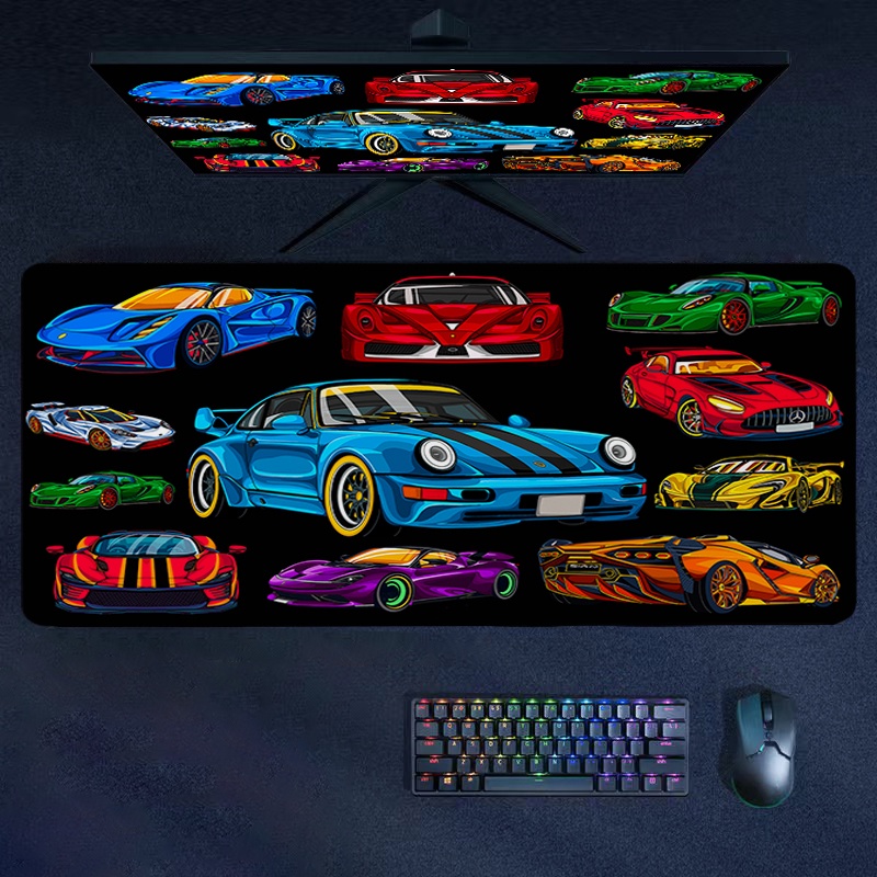 Mouse Pad Super Coupe Non-slip Keyboard Mat Sports Car Collection ...