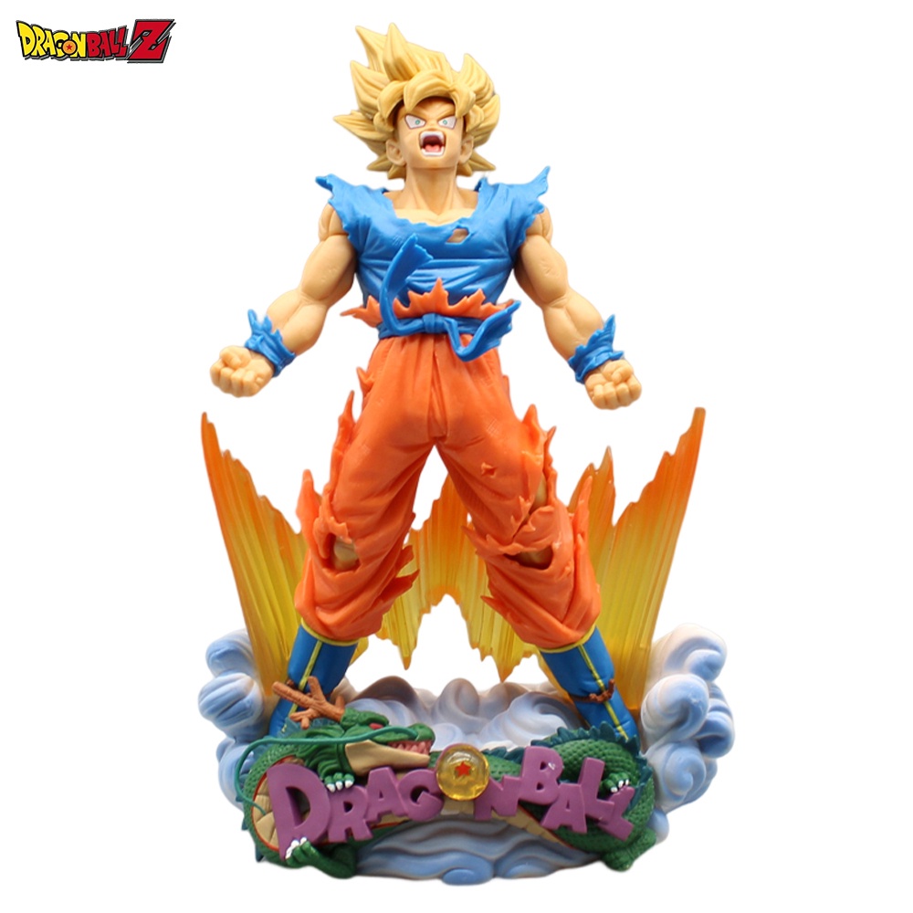 23cm Dragon Ball Z Son Goku Anime Figure Super Saiyan Figures Dbz Ssj ...