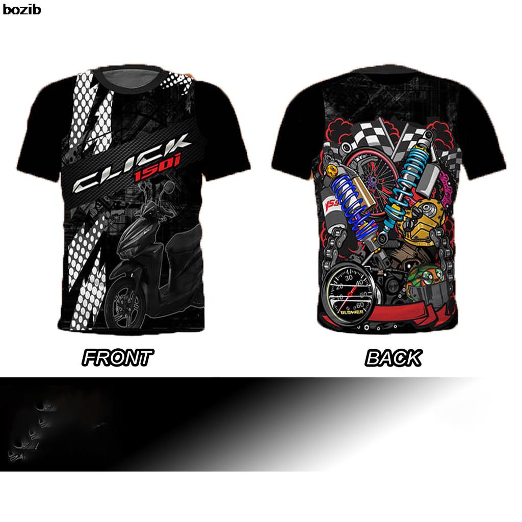 Bozibb Honda Click Full Sublimation T Shirt Version 1 Shopee Philippines