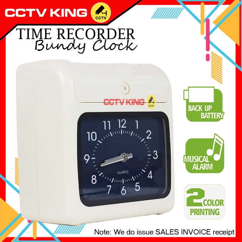 CCTV KING Bundy Clock, Time Recorder Time Attendance Bundy Clock