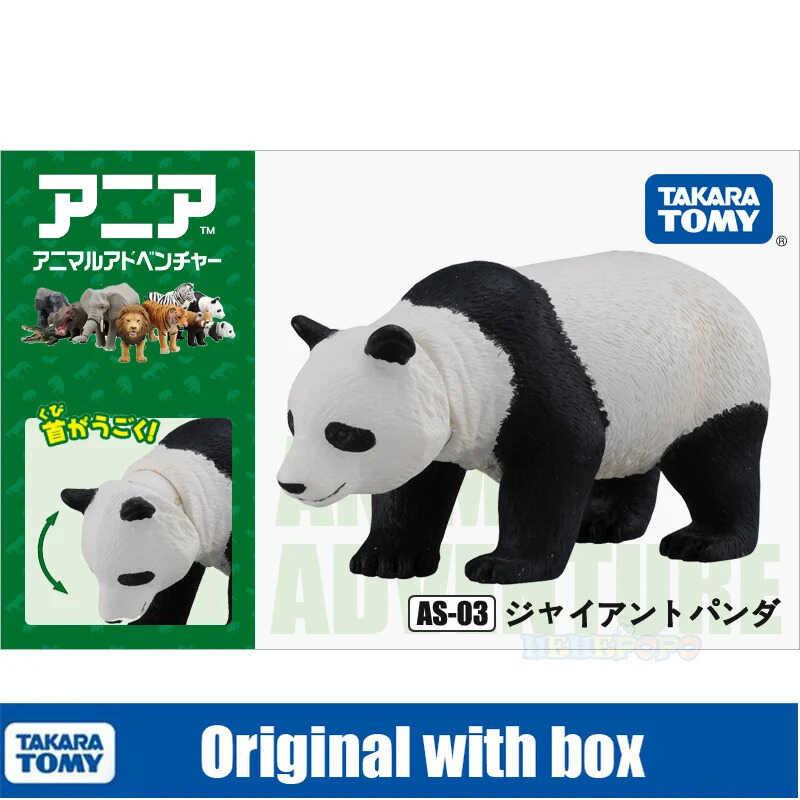 487937 Takara Tomy Tomica Ania Animal Adventure Giant Panda Model As 03