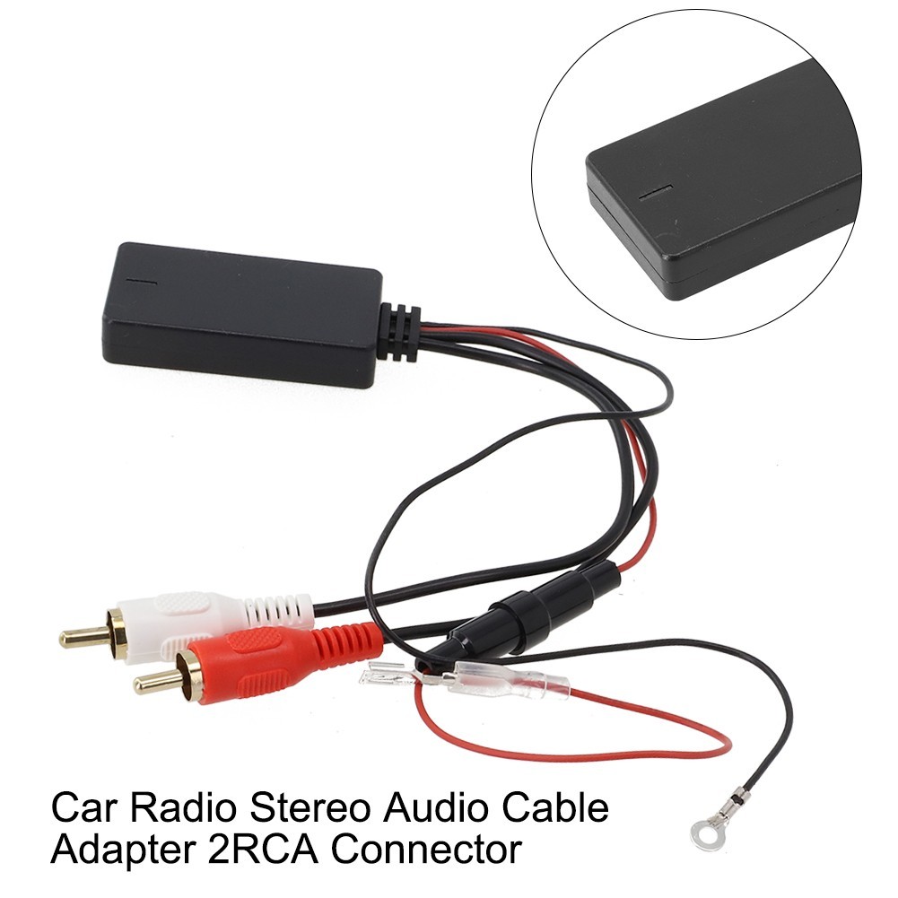 TBTOPONE ️Car SUV Radio Stereo Audio Cable Adapter 2RCA Connector Music ...