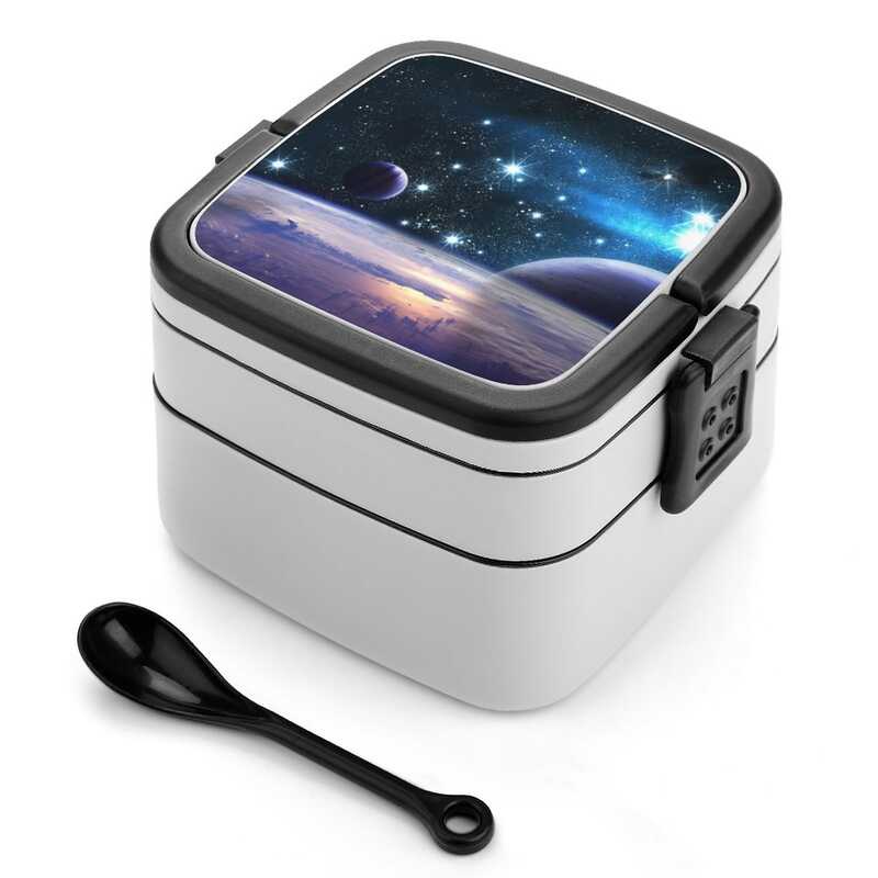 Solar System Bento Box Leak-Proof Square Lunch Box With Compartment ...