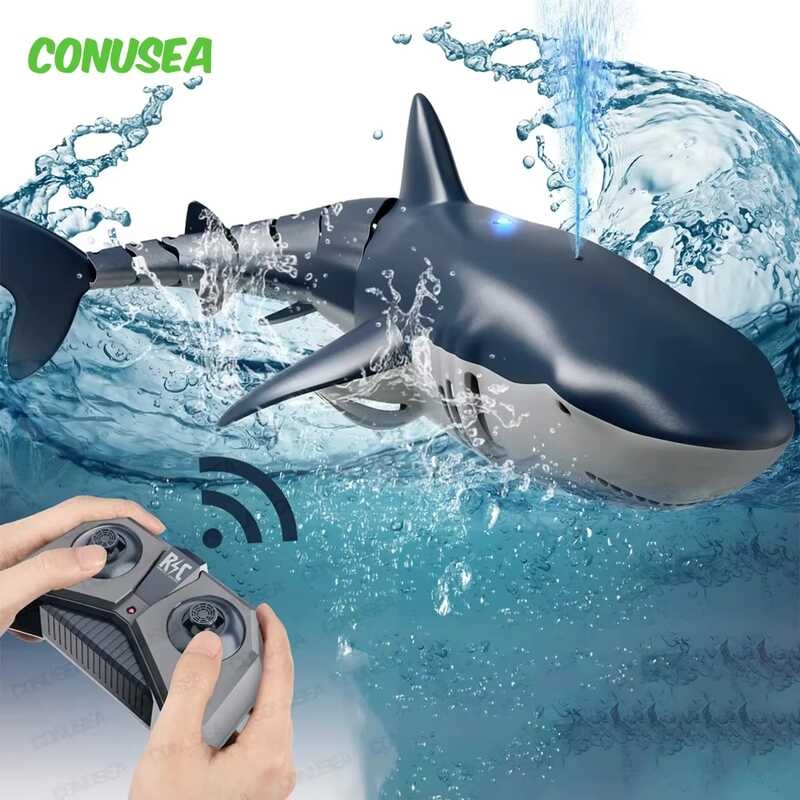 Rc Smart Shark Water Toy Remote Controlled Boat Ship Submarine Robots ...