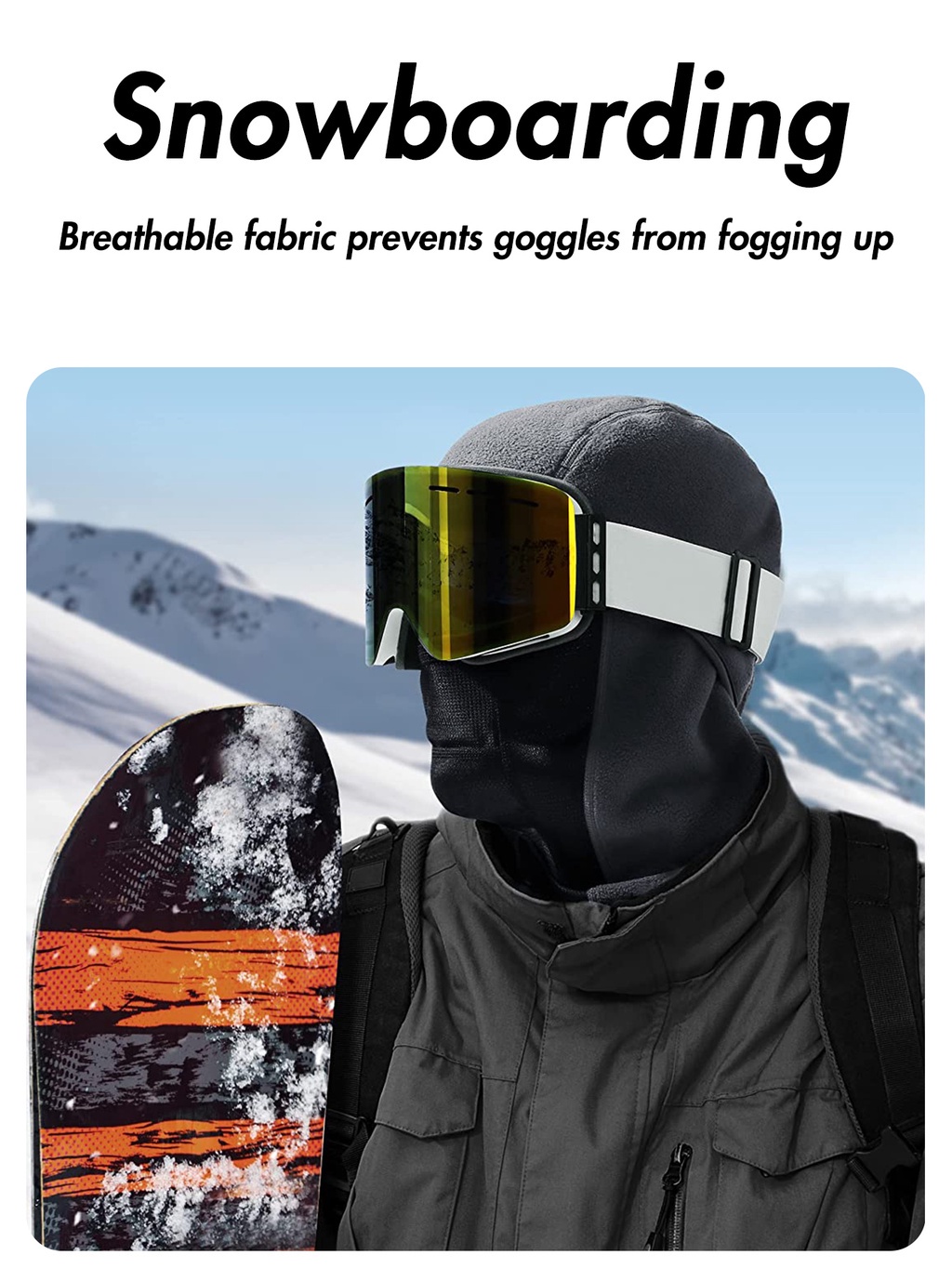 Musion Winter Balaclava Fleece Thermal Ski Mask Windproof Breathable ...