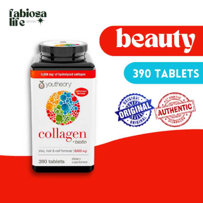Youtheory Collagen with Biotin 390s Shopee Philippines
