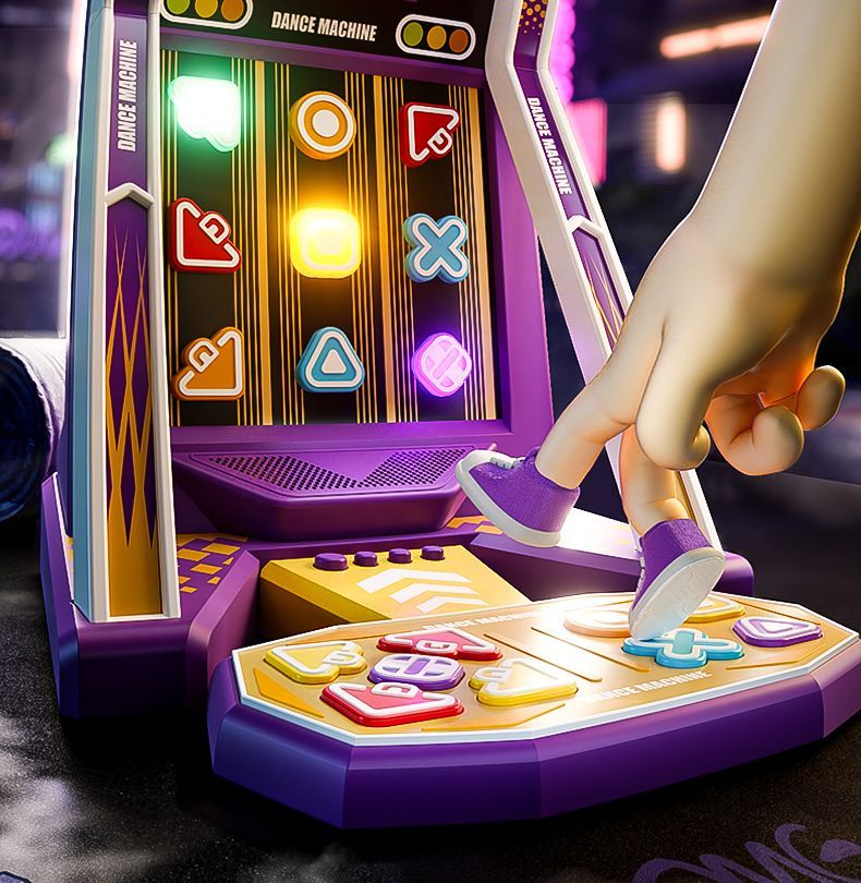 Finger Dancing Game Console Children's Toys Quick Push Press Music ...