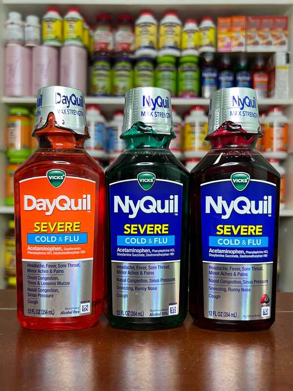 Vicks Severe DayQuil and NyQuil Cough, Cold & Flu Relief, Choose
