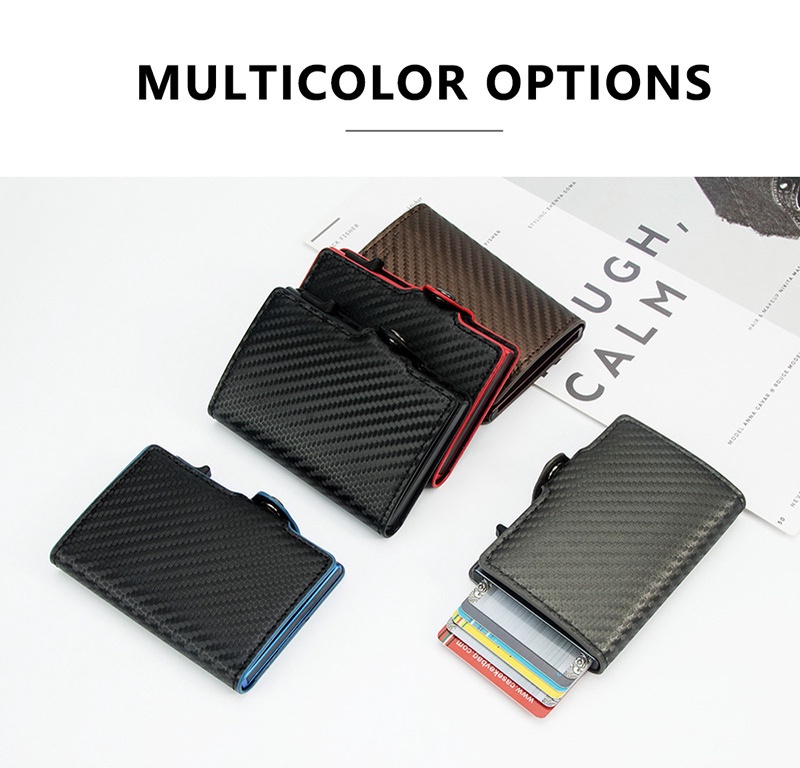 Personalized Card Holder Case Wallet for Men Aluminum Auto POP Up ...