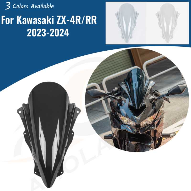 Motocycle Windshield Windscreen For Kawasaki ZX4R ZX4RR Ninja ZX25