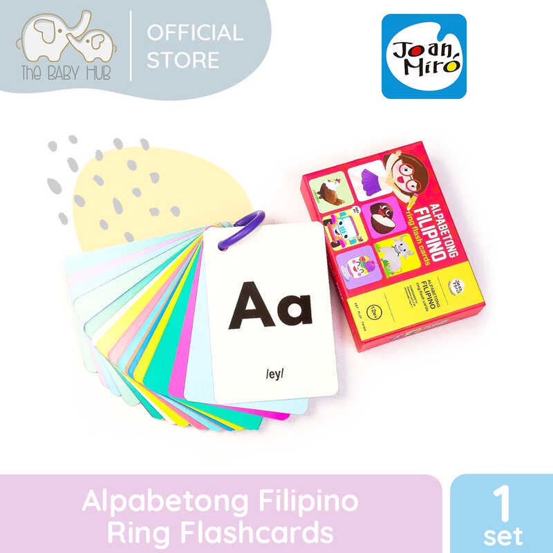 Joan Miro Alpabetong FIlipino Ring Flash Cards | Shopee Philippines