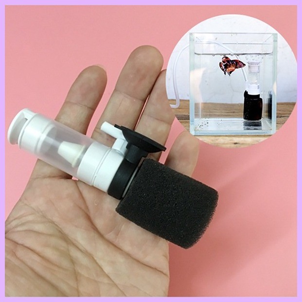 ℨ Pneumatic Filter Aquarium External Mini Filter Small Mute Submersible ...
