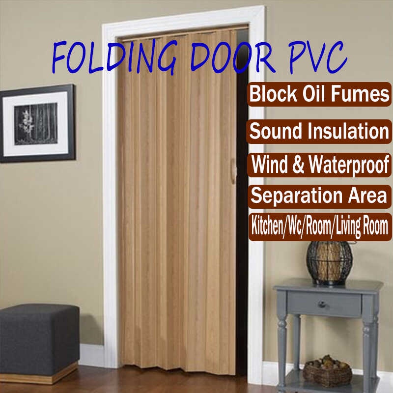 Kitchen Partition Sliding Door Folding Door PVC Accordion Door Folding