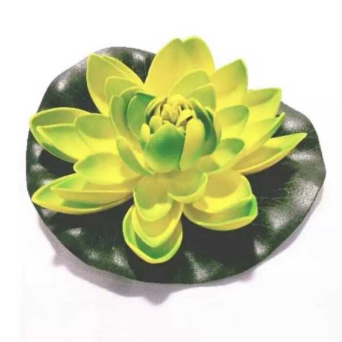 3PC Artificial Fake Floating Flowers Lotus Water Lily Plants Garden