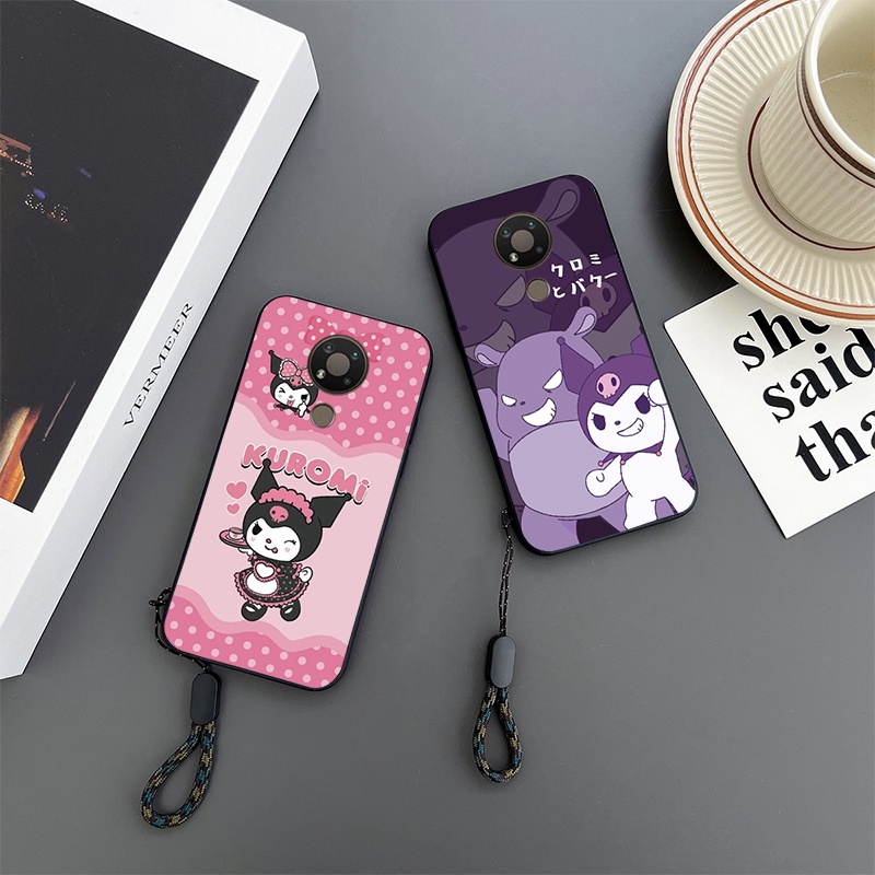 Nokia 6.2 7.2 Cute Kuromi Phone Case With Short Lanyard Casing | Shopee ...