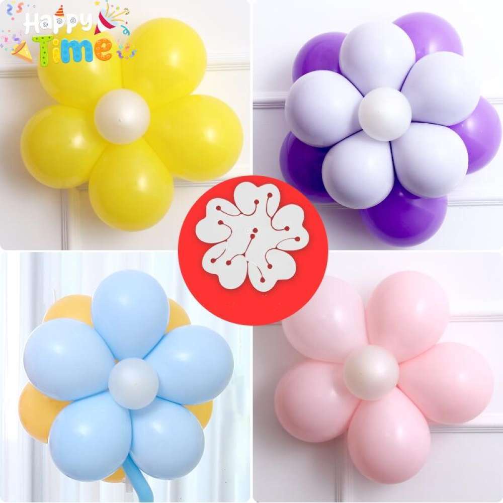 5pcs Plastic Plum Balloon Clips Party Supplies Balloons Flower Clip