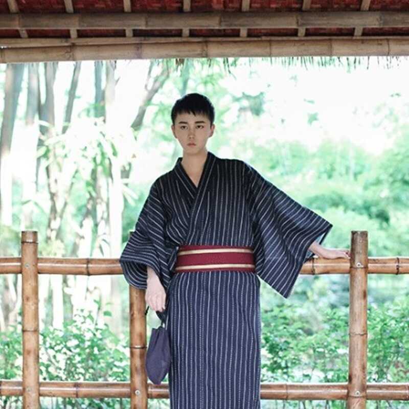 Lalaki Kostumeng Japanese Samurai Kimono Cosplay Home Suot ng Loose ...