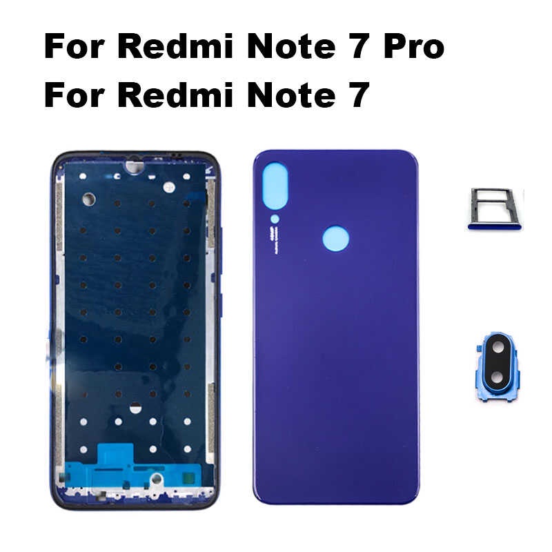 Para sa Xiaomi Redmi Note 7 Pro Full Housing Back Battery Cover Rear ...