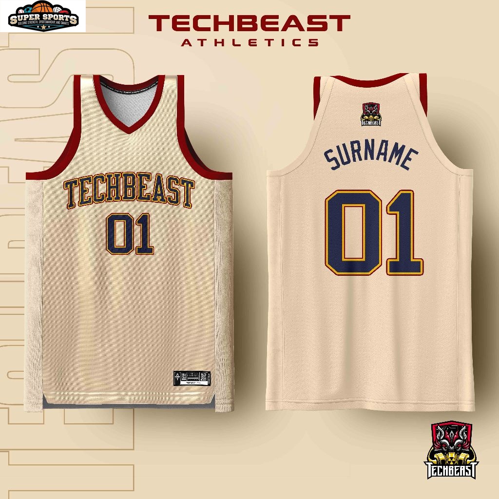 Achilles Full Sublimation Basketball Jersey Techbeast ( CUSTOM NAME ...