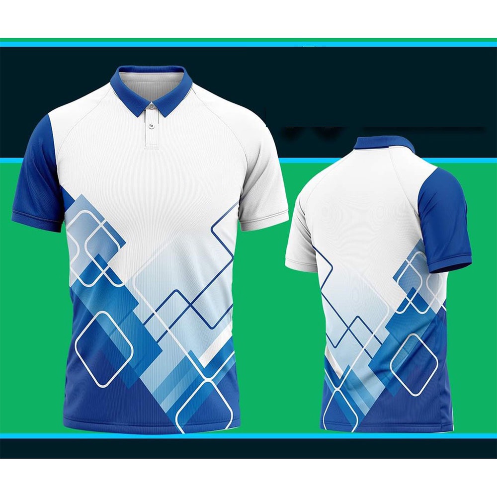 Full Sublimation Polo Shirt Support for customized badges | Shopee ...