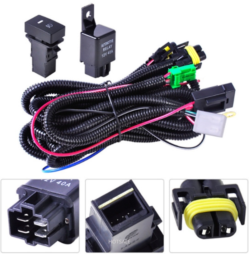 H11 Fog Lights Wiring Harness Socket With LED Indicator Switches Automotive Relay For Toyota Cars Lights Wire &ndash; Buy The Best Products In The Online Store