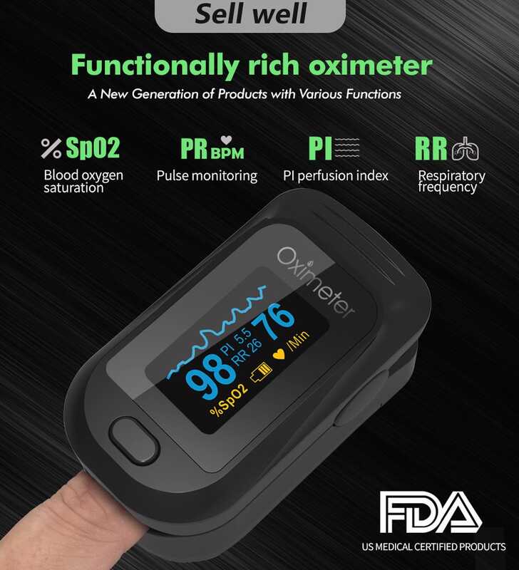 LY [Hot Sale] 【Fda/Ce Certifiion】Finger Pulse Oximeter Finger Clip ...