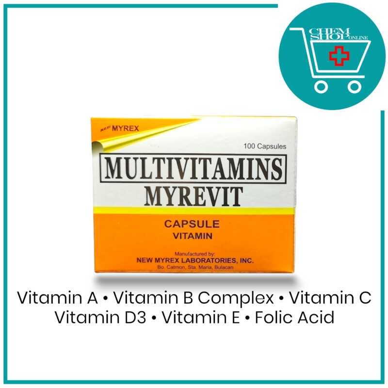 Myrevit Multivitamins (Vitamin A, Vitamin B Complex, Vitamin C, Vitamin
