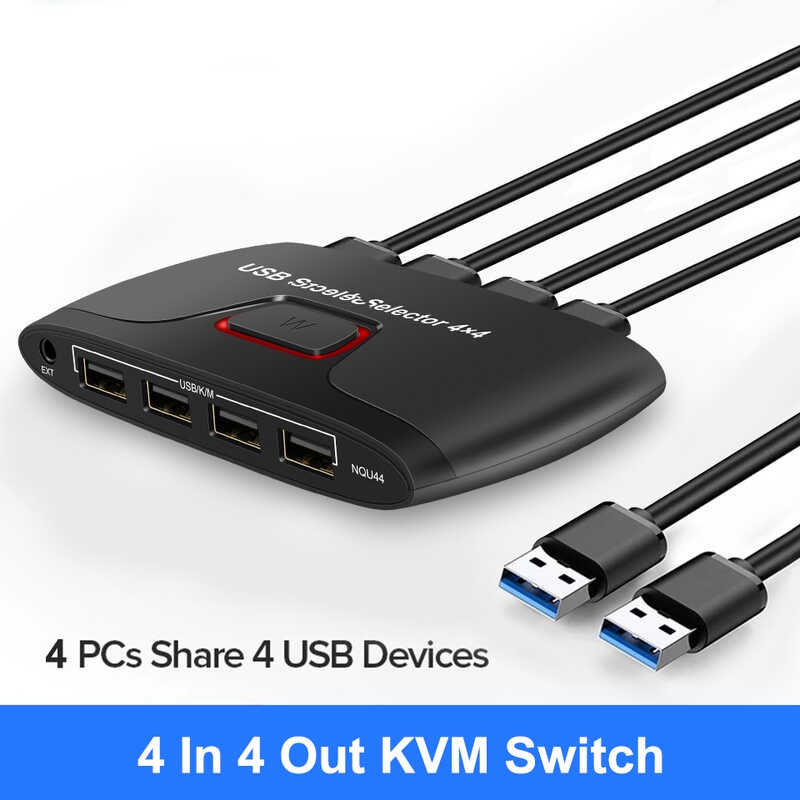 USB KVM Switch USB 2. 0 Switch KVM Switch Para Sa Windows 10 PC Laptops ...