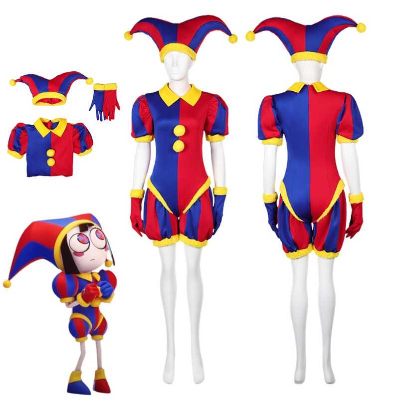 Ang Amazing Cos Digital Circus Pomni Cosplay Cosplay Fantasia Costume ...