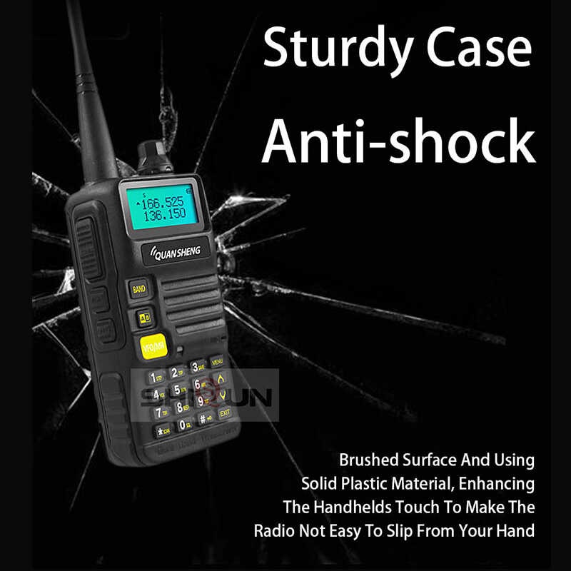 UV-R50-2 Quansheng Upgrade Mobile Walkie Talkie Vhf Uhf Dual Band Radio ...