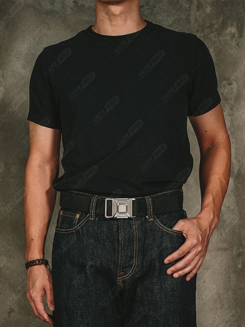 Men's Tactical Nylon Belt with Alloy Quick-Release Buckle – 125cm