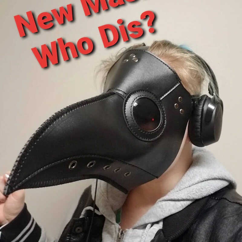 Halloween Plague Doctor Bird Mask Long Nose Beak Cosplay Props