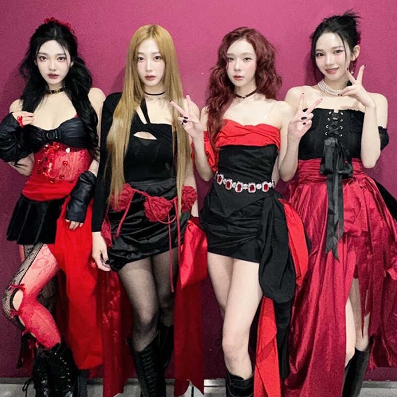 Kababaihang Singer Jazz Dancer Costume Women Group Kpop Stage Outfit ...
