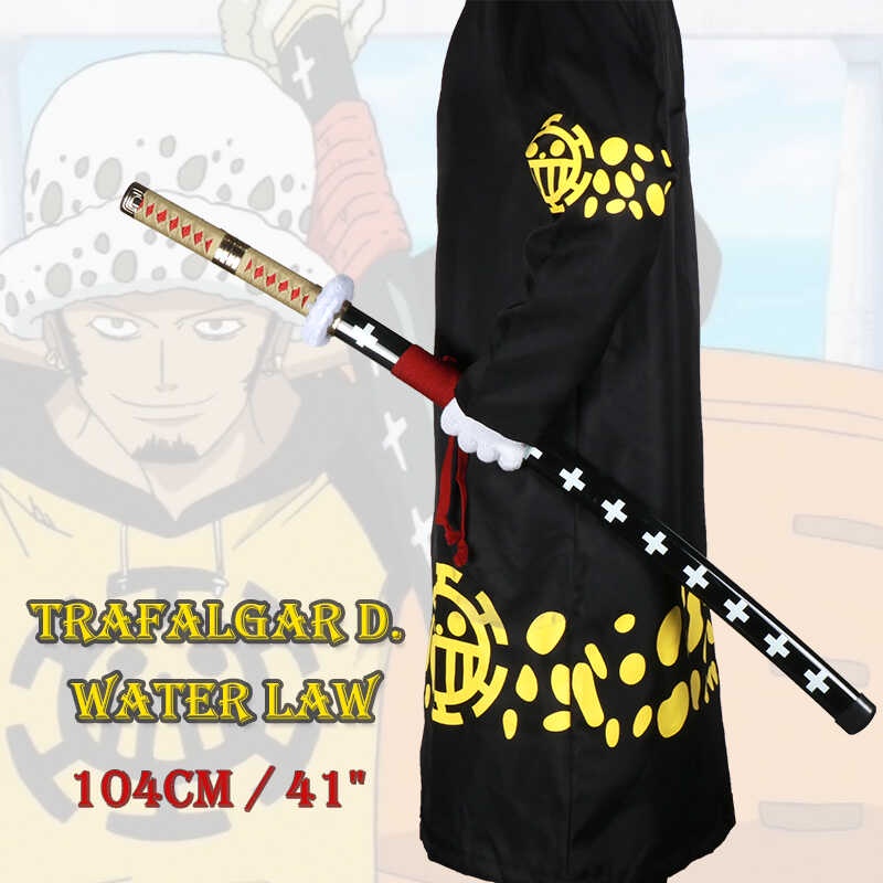 4 11 Trafalgar D. Water Law Zoro Swords Katana Japan Anime Cosplay