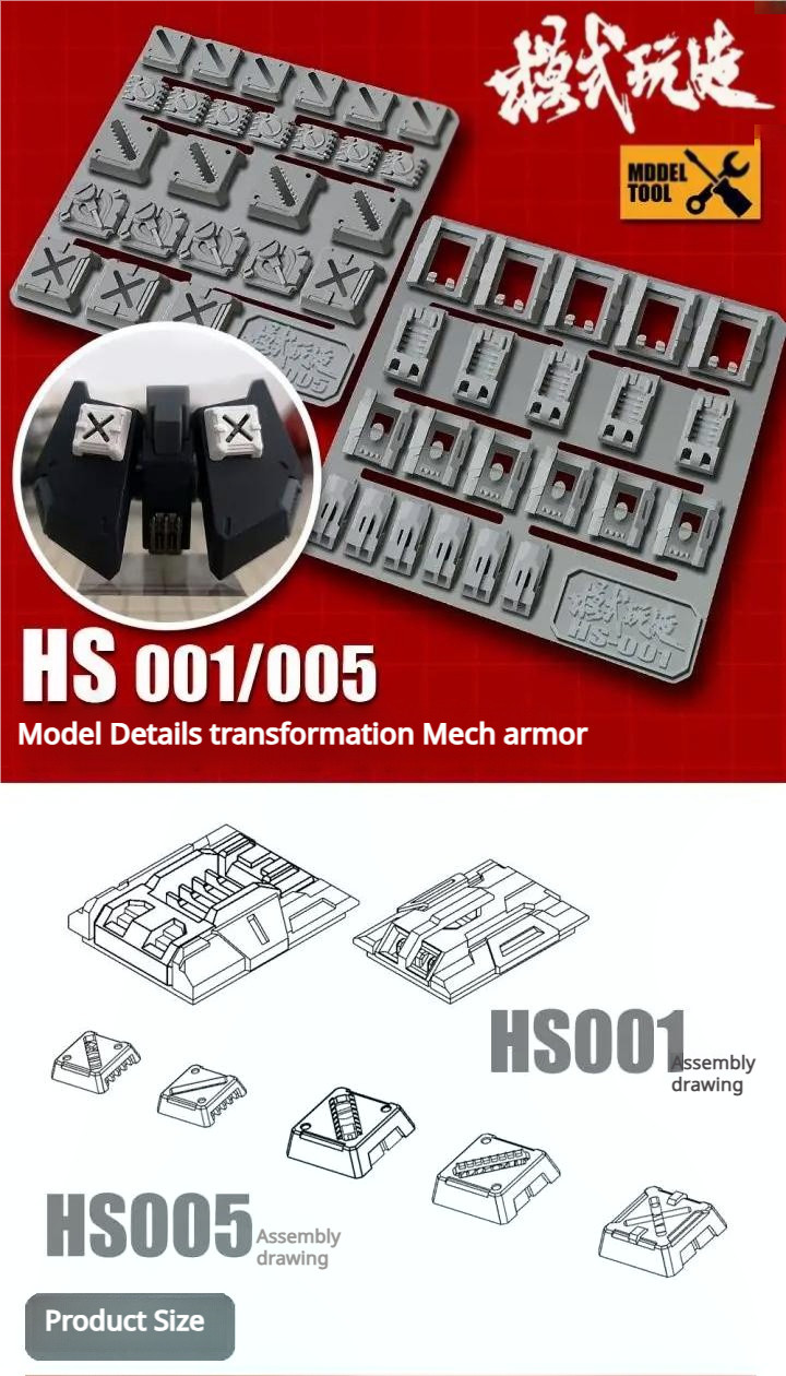 MOSHI Model Tools Mecha Armor Details Transformation HS001-006 for ...