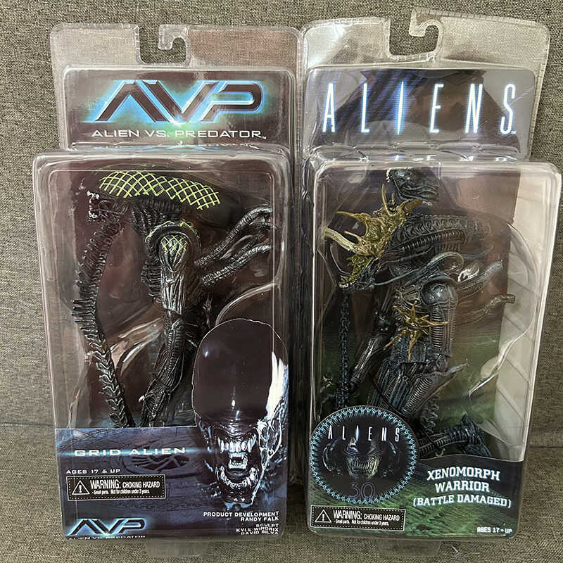 NECA Aliens Grid Alien Xenomorph Warrior Battle Damaged 7 Inch Action ...