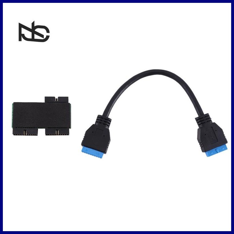 USB 3.0 19PIN One-To-Two Hub Accessory with Chip and Modular Cable ...