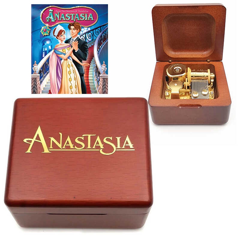Anastasia Princess Golden Mechanical Music Box Once Upon a December