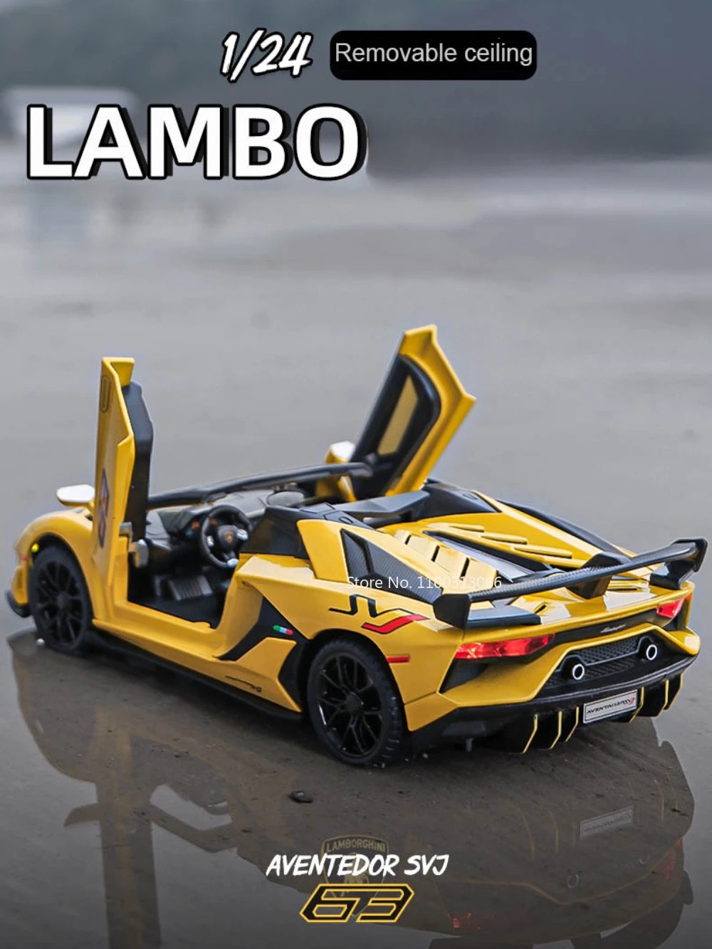 1:24 Lambo SVJ63 Alloy Model Metal Diecasts & Toy Vehicles with Light ...