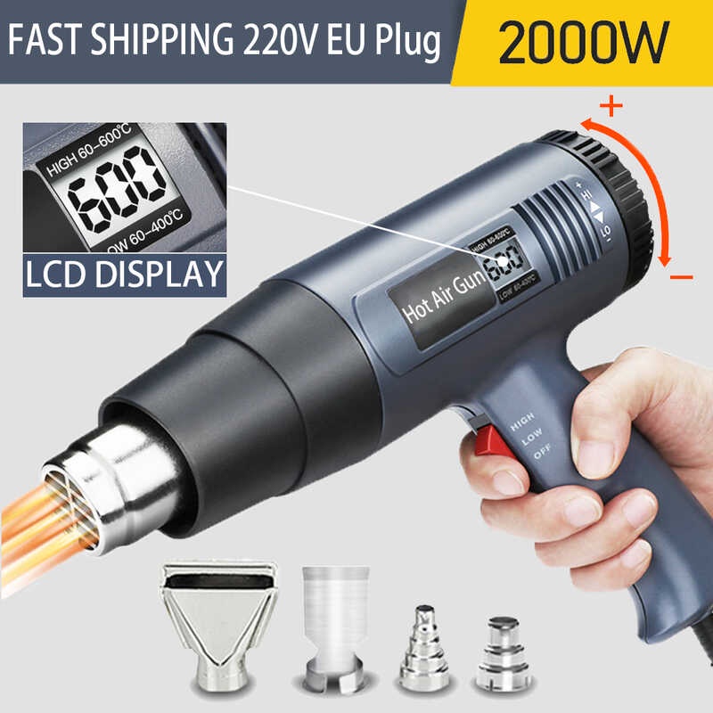 DIY Tool Heat 1Pc 220V Using Heat Electric Power Tool Hot Air 2000W ...