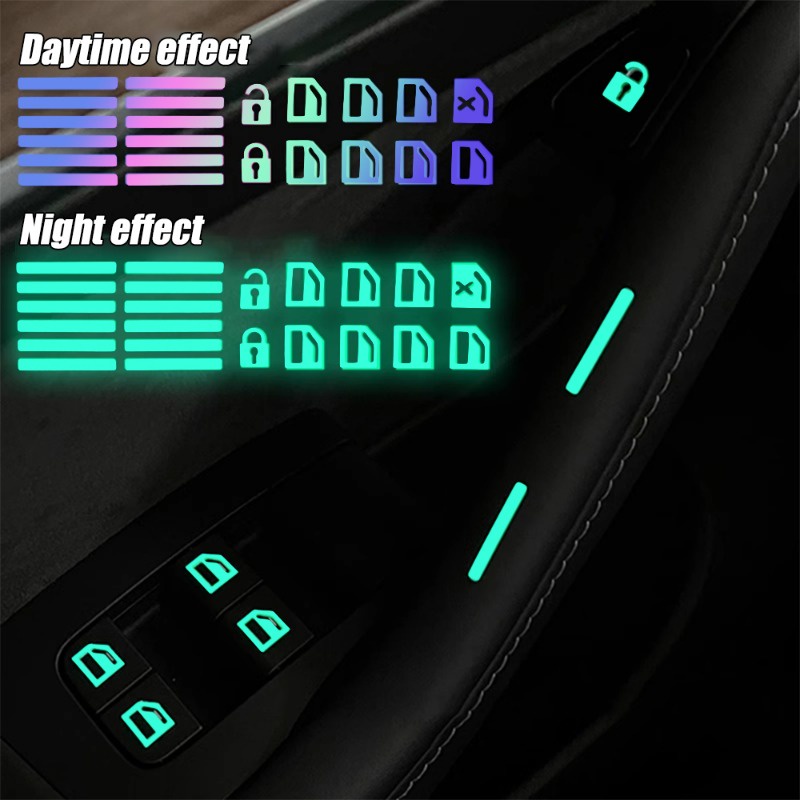 [ Featured ] Door Window Lift Control Panel Decals / Auto Interior Fake ...