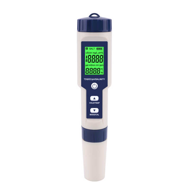 Newest 5 In 1 Tds/Ec/Ph/Salinity/Temp Water Quality With Electrode ...