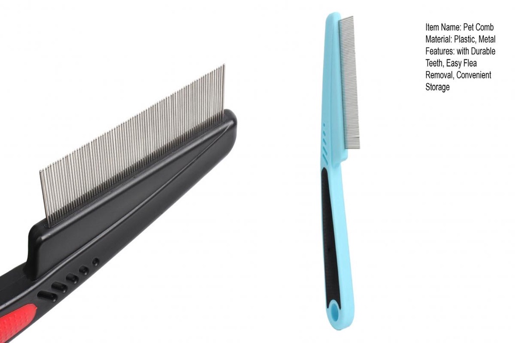 [CHE] Pet Flea and Tick Comb Pet Flea Comb Effective Longhandled Flea