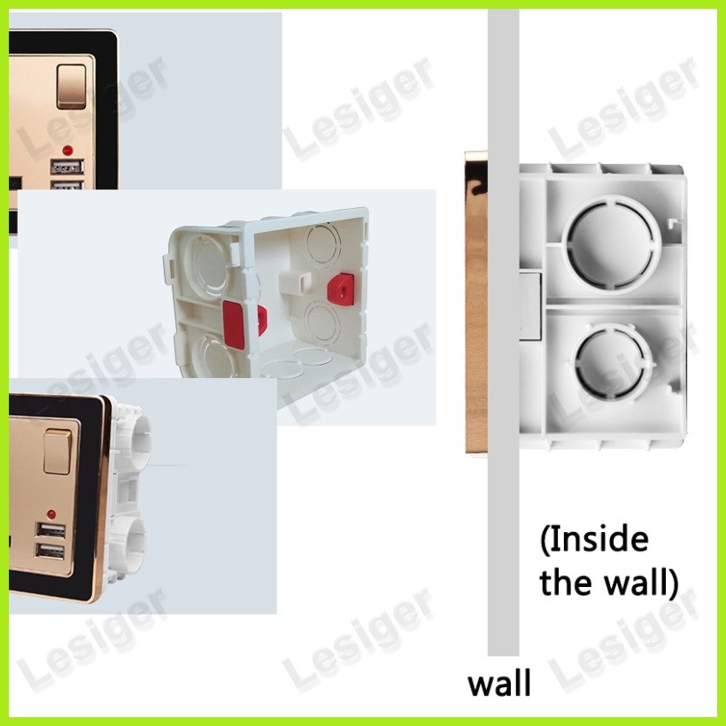 Type 146/86 Electrical Wall Utility Box PVC Material For Switch Outlet ...
