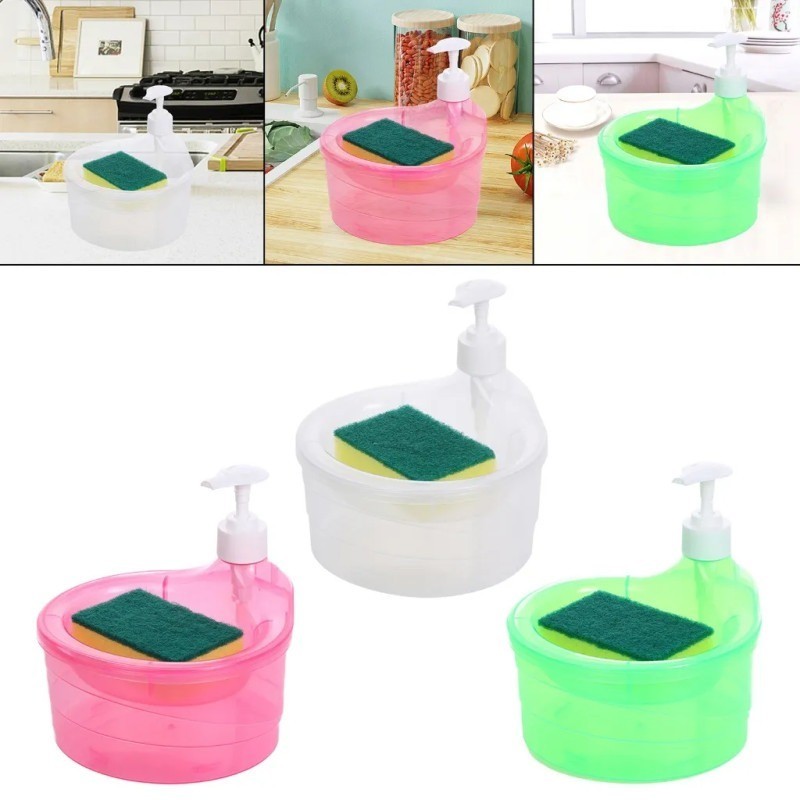 New Round Shape Dishwashing Soap Liquid Pump Dispenser Container ...