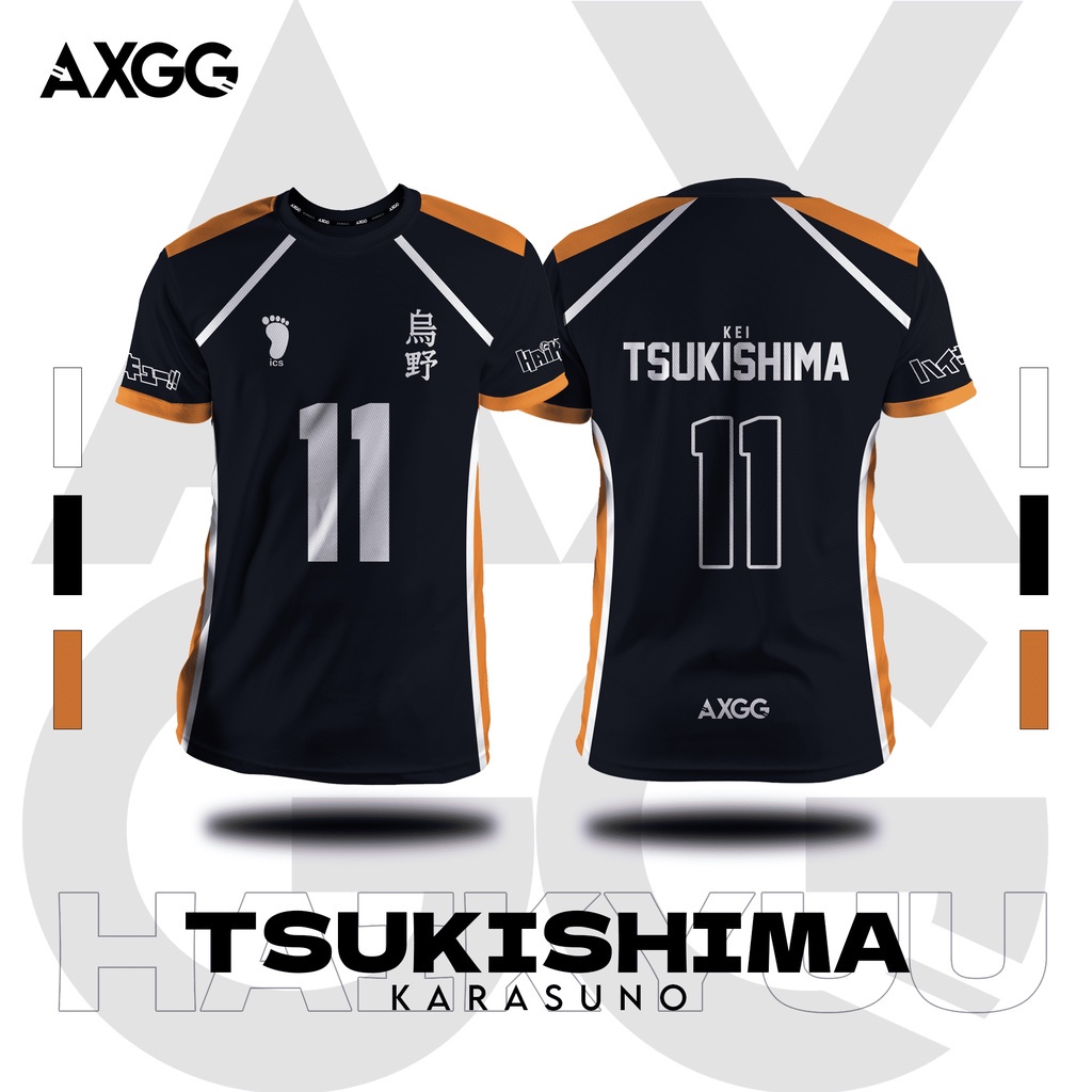 AXGG ' Haikyuu Karasuno - Tsukishima ' Anime Shirt | Shopee Philippines