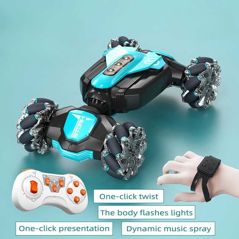 RC Stunt Car Remote Control Car Watch Hand Gestures 4WD 360° Rotating ...